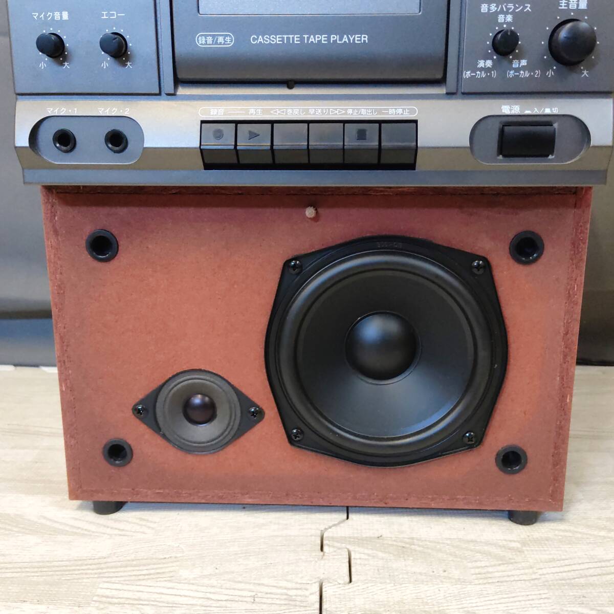 美品 DENON カラオケ機器 CDV-550 キー変更可 DVD/CD/カセット カラオケシステム 中古 デノン コロムビア 動作確認済み/動画有 (送料無料_画像7