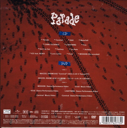 MAZZEL 1st Album「Parade」ファンクラブ限定MUZEUM盤(CD+2DVD+60Pフォトブック)特典付_画像2