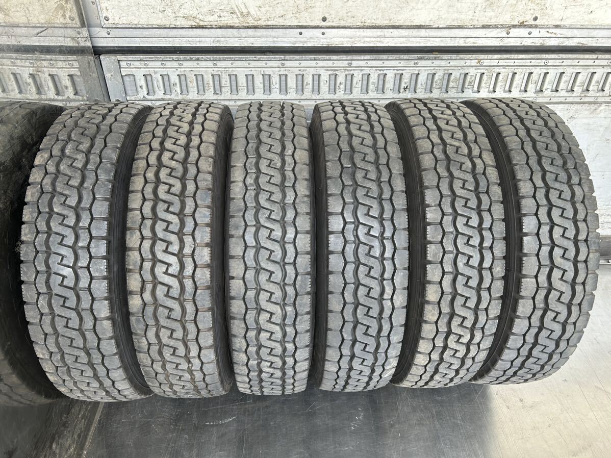 2022年 BRIDGESTONE 205/80R17.5 ECOPIa M812 バリ山ミックスアルミホイール付き6本セット、17.5×5.25、5穴、シビリアン、コ-スタ-にの画像10