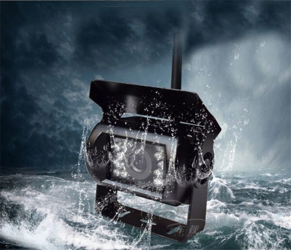 AS031:Podofo беспроводной монитор 7 дюймовый водонепроницаемый беспроводной инфракрасная камера заднего обзора 2 шт. камера заднего обзора грузовик IR