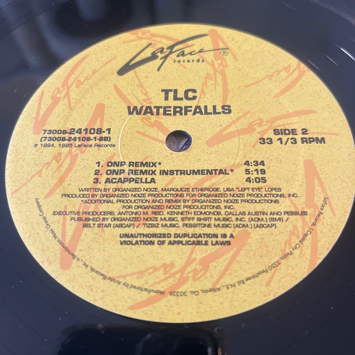 TLC / WATERFALLS /レコード/中古/DJ/CLUB/R&Bの画像5
