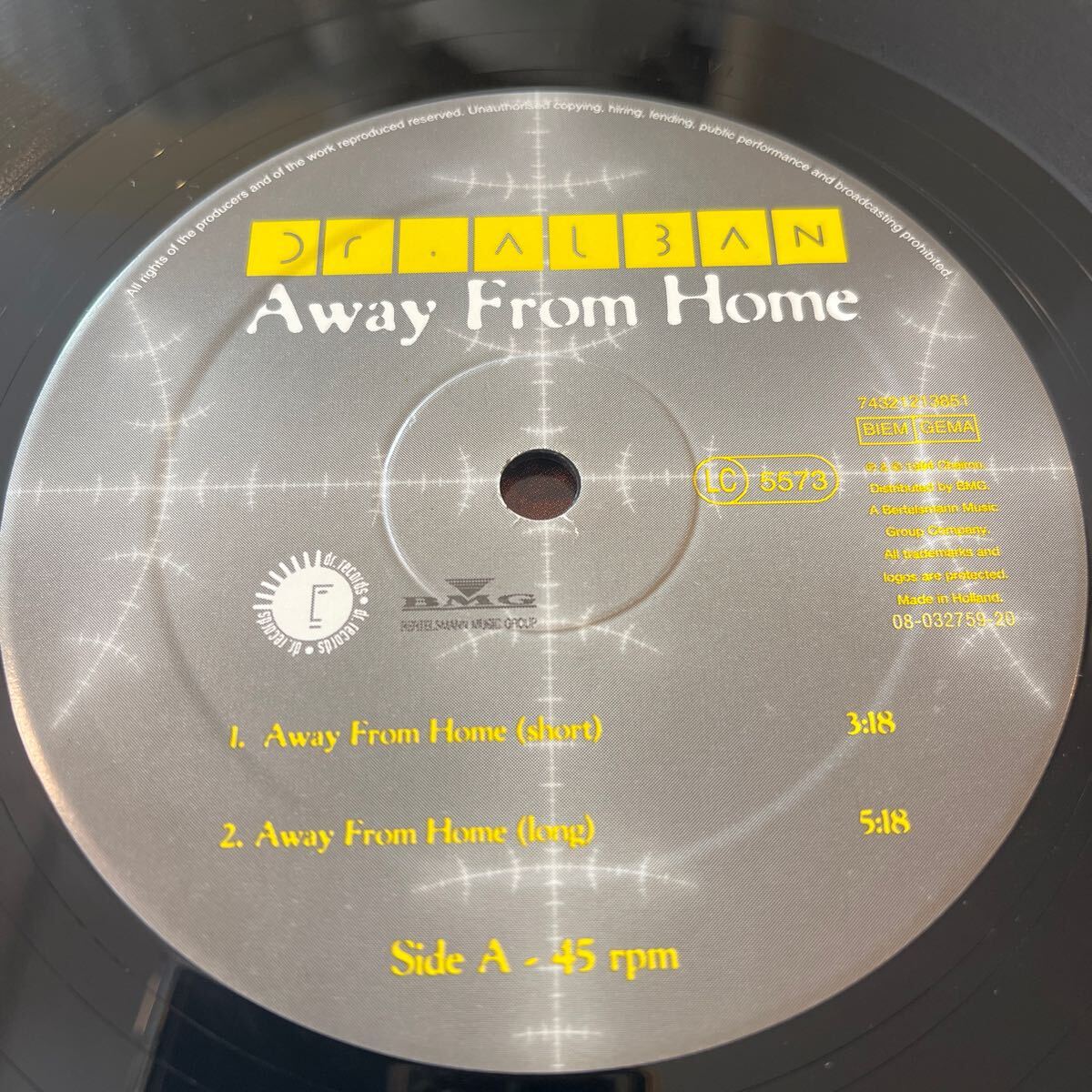 DR.ALBAN / Away From Home /レコード/中古/DJ/CLUBの画像4