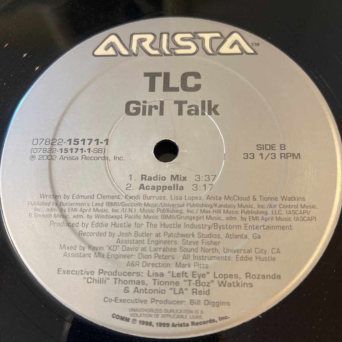 TLC / GIRL TALK /レコード/中古/DJ/CLUB/R&B_画像4
