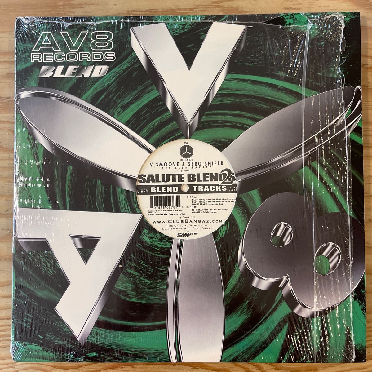 V.Smoove & Serg Sniper / Salute Blends 2 /AV8 Records - AV278B/レコード/中古/DJ/CLUB/HIPHOPの画像4