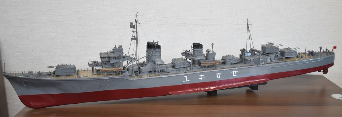 W3-65 模型 戦艦 ユキカゼ 雪風 日本 海軍 駆逐艦 船 大日本帝国 陽炎型駆逐艦 8番艦 詳細不明 オブジェ 全長約154cm 新潟市内直接取引限定の画像1