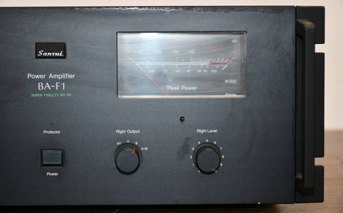 EY3-68【ジャンク品】SANSUI サンスイ パワーアンプ BA-F1 | アンプ オーディオ機器 音響機器 保管品の画像3