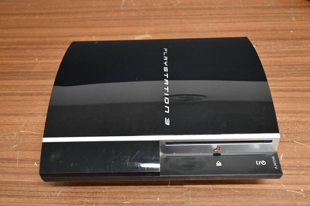 AY3-16　SONY CECHL00 PlayStation 3 PS3 プレイステーション3 プレステ ゲーム機 厚形 本体 コントローラー 動作確認済み_画像3