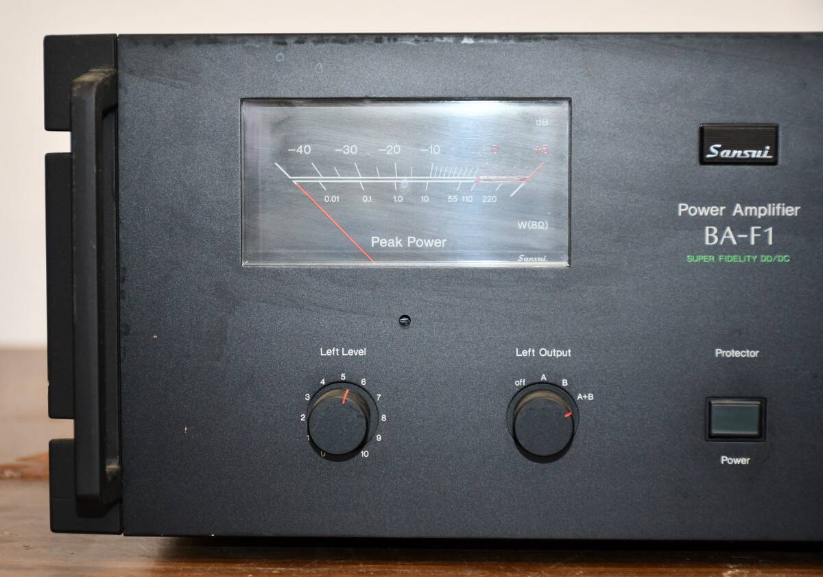 EY3-68【ジャンク品】SANSUI サンスイ パワーアンプ BA-F1 | アンプ オーディオ機器 音響機器 保管品の画像2