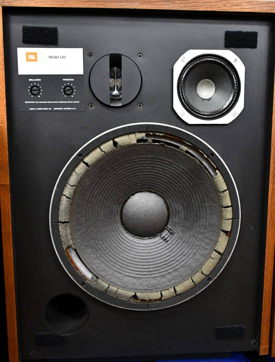 OY3-62【現状品】JBL Model L65 3Way Speaker System 3ウェイ スピーカーシステム ペア オーディオ｜音出し確認済みの画像2