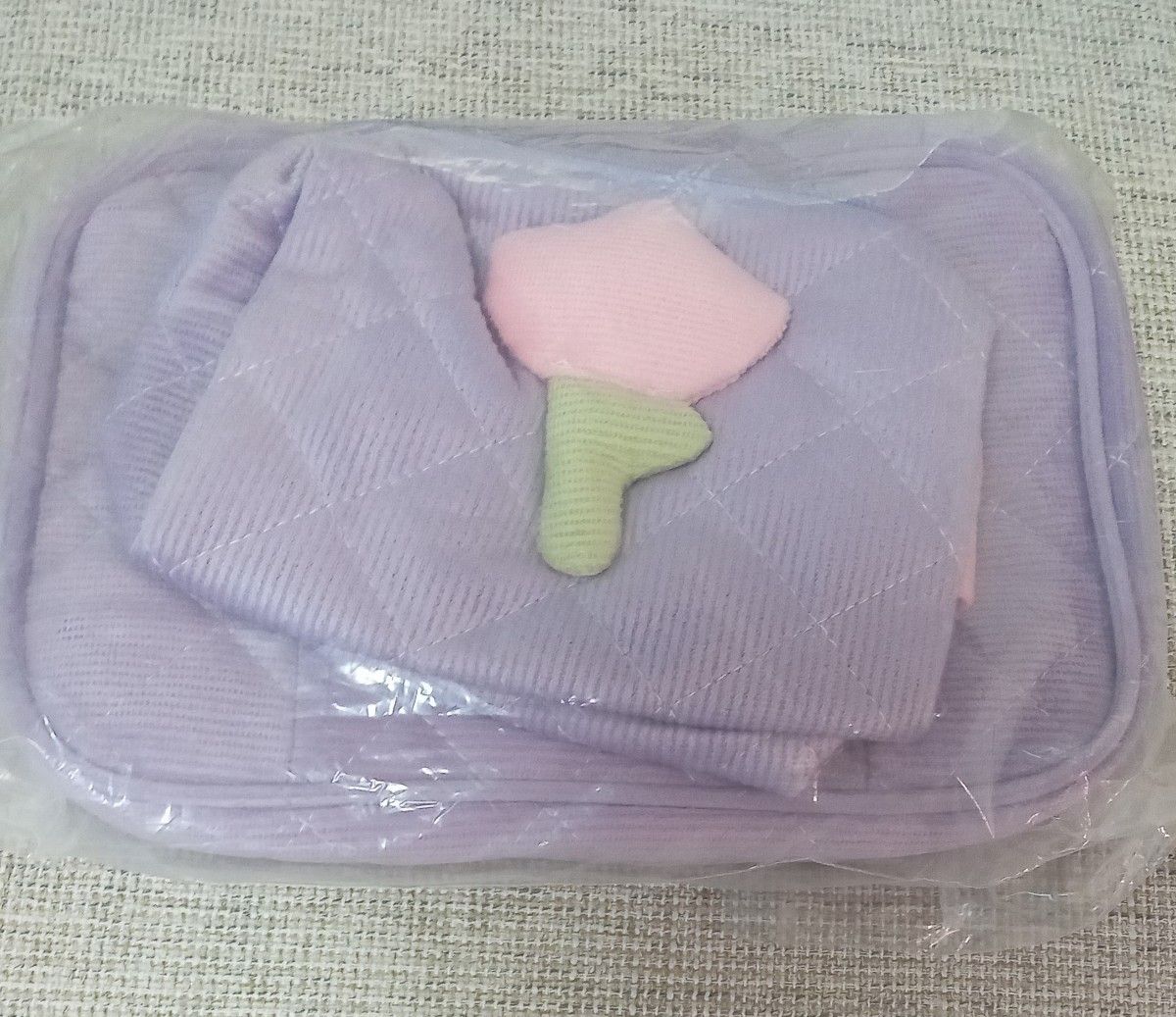 【未使用】ポーチ　2個セット　紫×ピンク