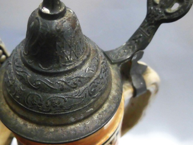 陶器製 ビアマグ・4個・西ドイツ製・インテリア・ビアカップ・ビアマグ・ビアジョッキの画像9