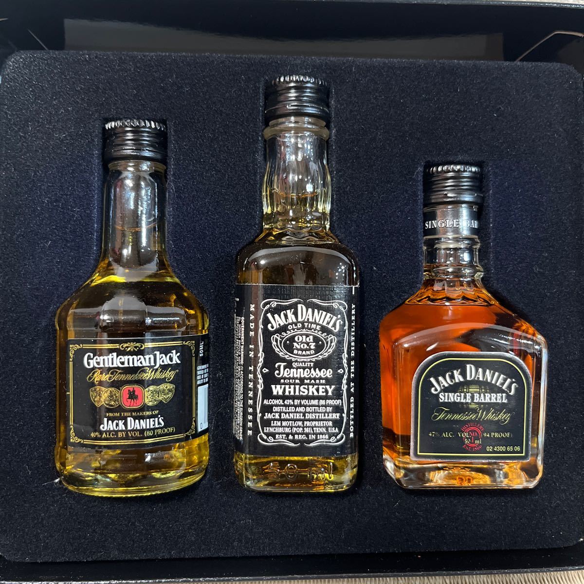 JACK DANIEL'S ジャックダニエル 小瓶 セット 50ml 3本 ミニチュアボトル ウイスキー ［161］_画像2