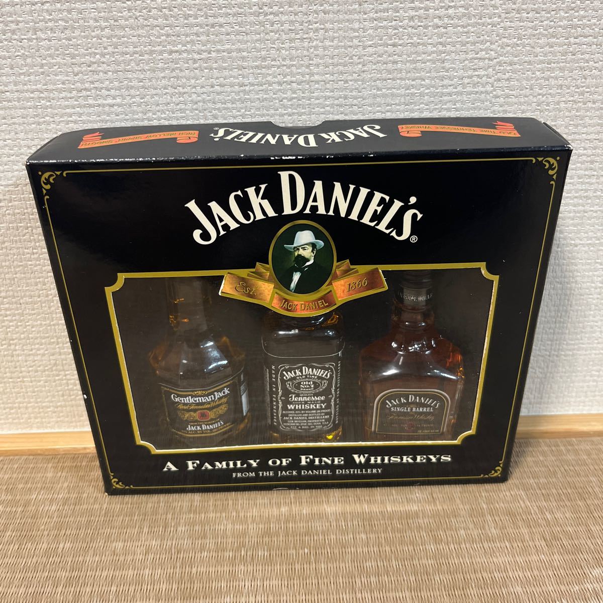 JACK DANIEL'S ジャックダニエル 小瓶 セット 50ml 3本 ミニチュアボトル ウイスキー ［161］_画像1