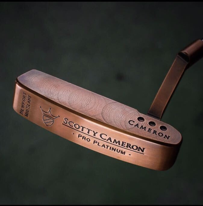 超レア!!Scotty Cameron スコッティキャメロン・ニューポートミッドスラントパター（カッパー仕上げ）