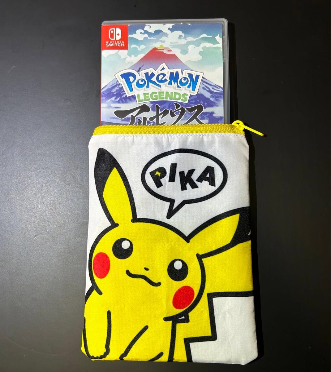 【Switch】 Pokemon LEGENDS アルセウス　中古　ピカチュウポーチ付