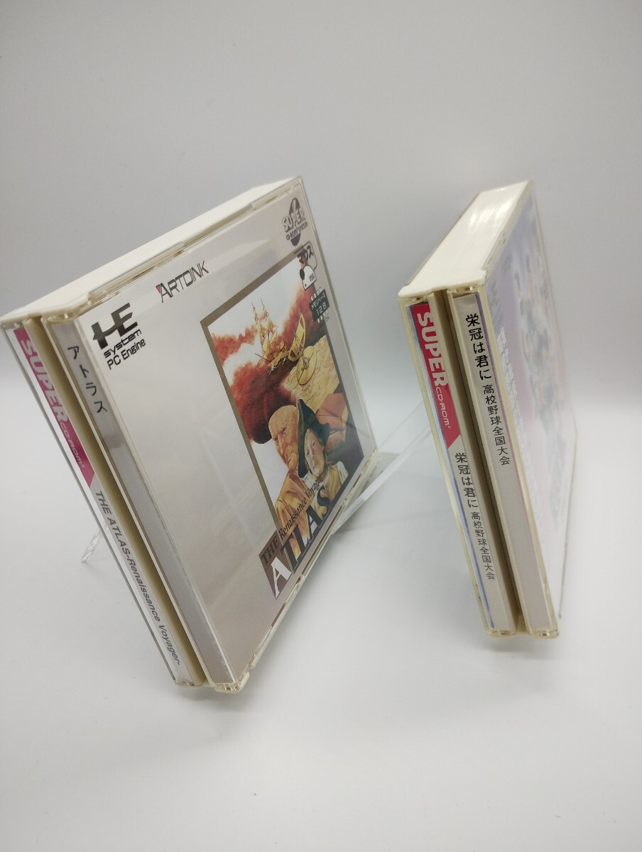 PCエンジン ジ・アトラス THE ATLAS ADCD4002 栄冠は君に ADCD4003 2点セット SUPER CD-ROM 【動作確認済】 PC Engine PCE NECの画像2