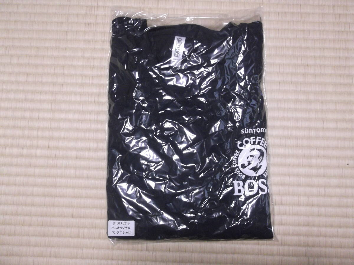 サントリー BOSS ロングTシャツ 長袖 ネイビー（L)　ボスジャン_画像1