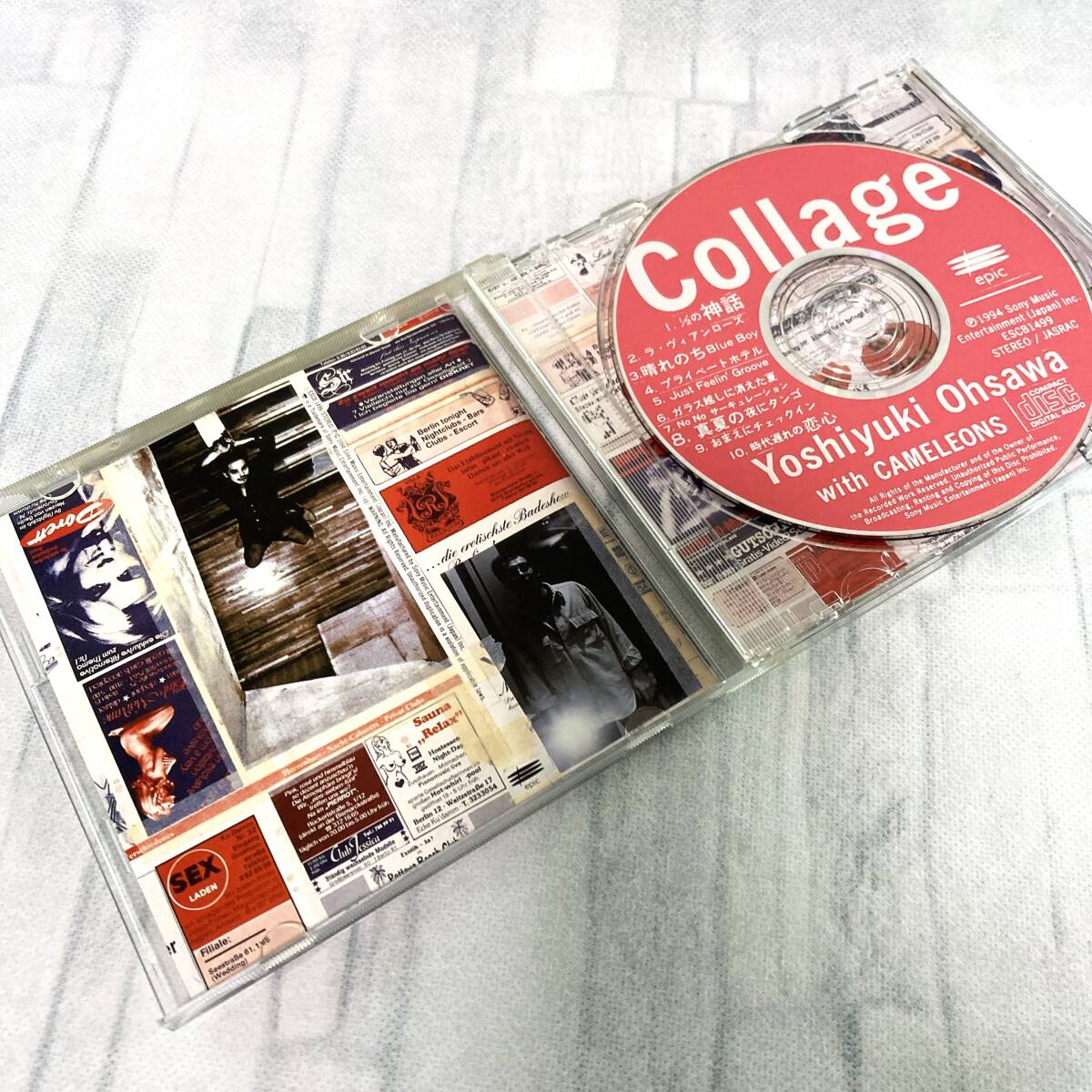 【国内盤CD】Ｃｏｌｌａｇｅ / 大沢誉志幸 ”1/2の神話”ラ・ヴィアンローズ””ガラス越しに消えた夏”セルフカバー・アルバム。の画像2