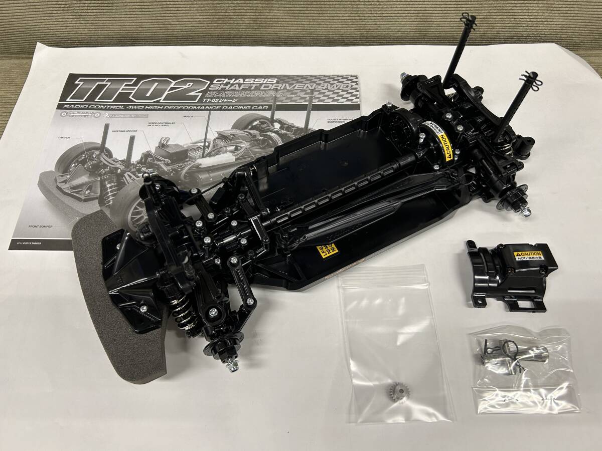 ★タミヤ★未使用 TT02 シャーシキット 1/10 RC 4WDレーシングカー 完成シャーシセット TT-02 XB メーカー完成