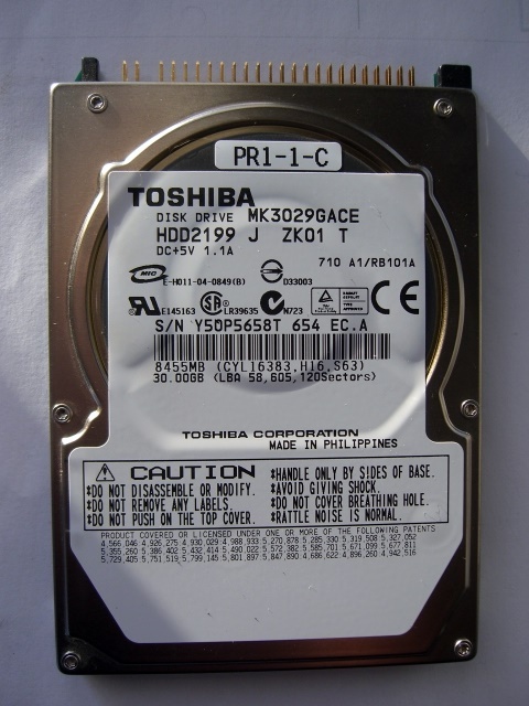 送料無料 TOSHIBA MK3029GACE 30GB 完全ジャンク品_30GB 完全ジャンク品