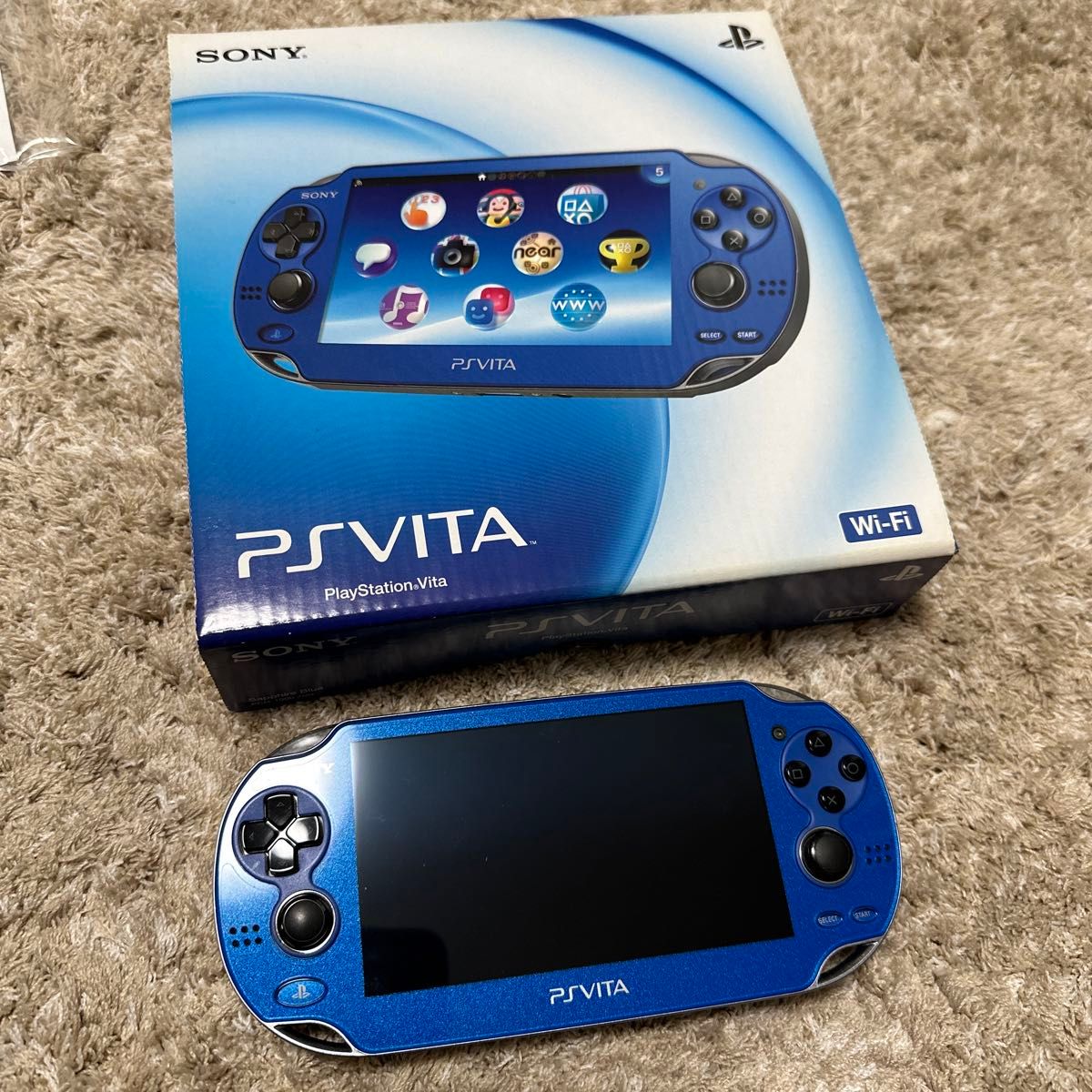 PlayStationVita サファイア・ブルー PCH-1000 ZA04 - 携帯用ゲーム本体