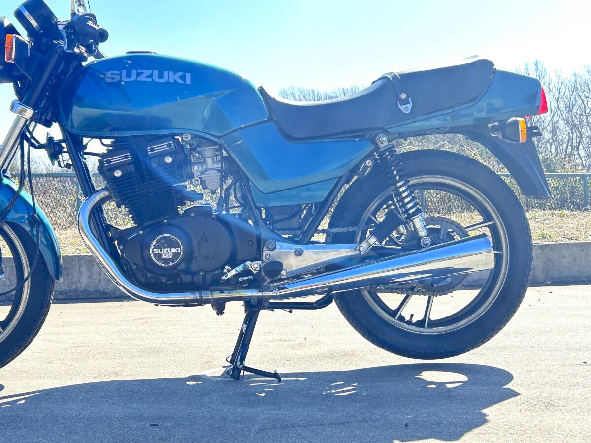 ☆GSX400E☆スズキ旧車☆ブルーカラー エンジンブレーキ電気系作動確認済 ゴキ ザリ カタナ SUZUKI 絶版車_画像3