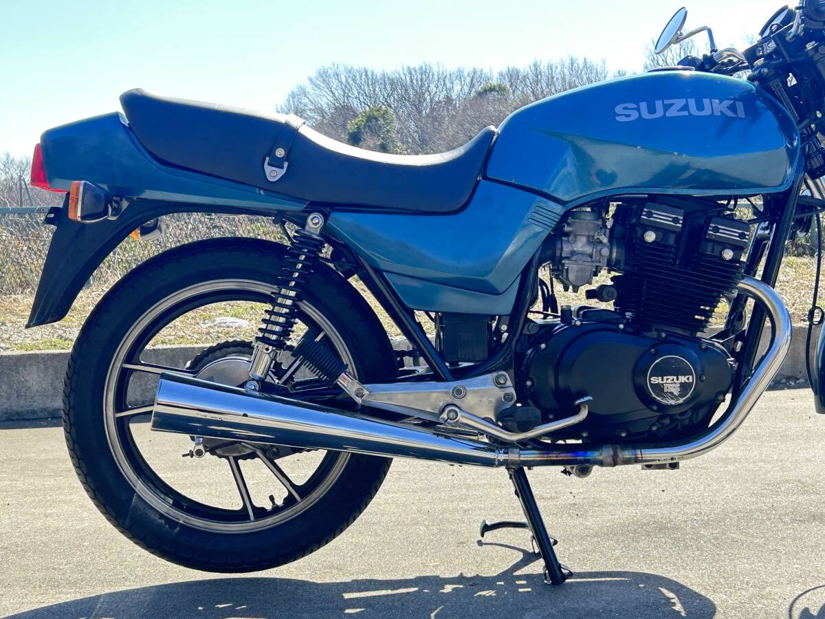 ☆GSX400E☆スズキ旧車☆ブルーカラー エンジンブレーキ電気系作動確認済 ゴキ ザリ カタナ SUZUKI 絶版車_画像6