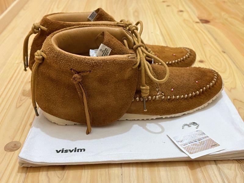 VISVIM FBT BEARFOOT FOLK 8 ライトブラウン ICT VIRGIL BOOTS 7 HOLE '73 FABRO BRIGADIER _画像3