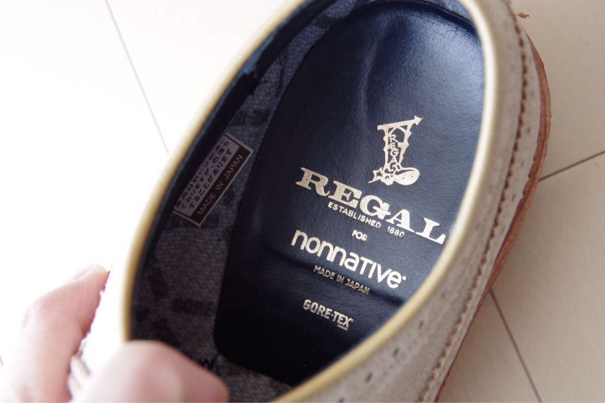 nonnative×REGAL DWELLER SHOES WING TIP COW SUEDE WITH GORE-TEX 2L BY REGAL ロンハーマン_画像3