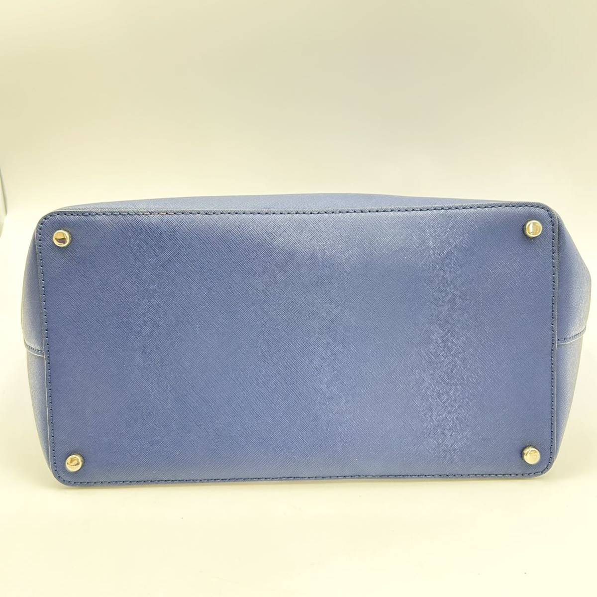 ☆美品☆ Michael kors マイケルコース とートートバッグ レザー A4可 blue ブルー_画像7