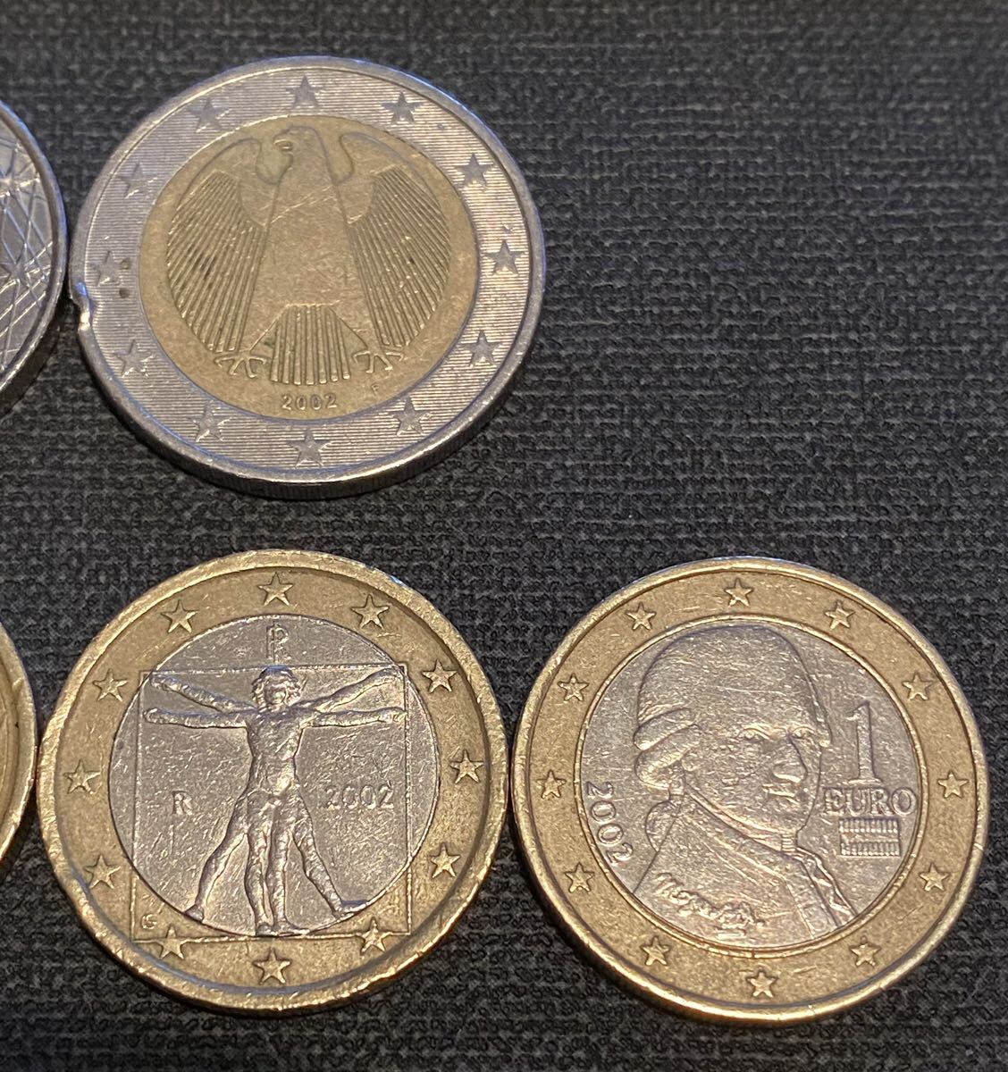 EUROコイン　2EURO 1ユーロ 20 10 5 2 EURO SENT サンチーム　フランス　スペイン　オーストリア　ドイツ_画像4