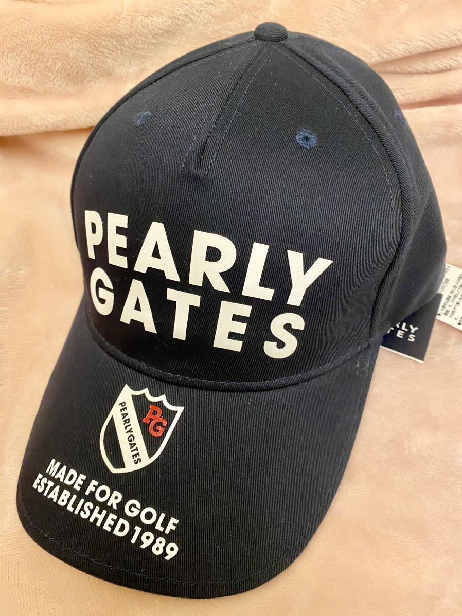  unused price . tag attaching PEARLY GATES cap Golf cap hat GOLF Pearly Gates black 