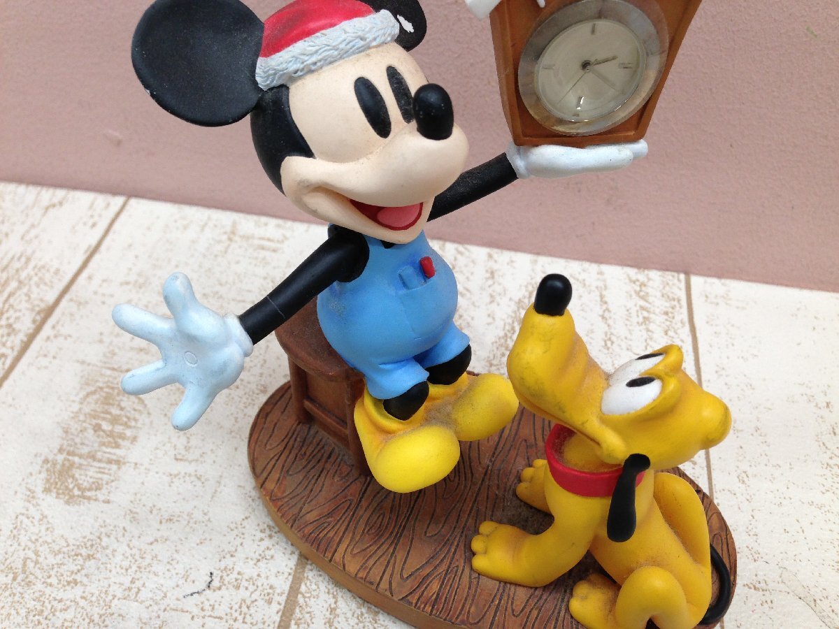 ◇ディズニー ミッキーマウス プルート フィギュア 時計 6L191 【60】_画像3