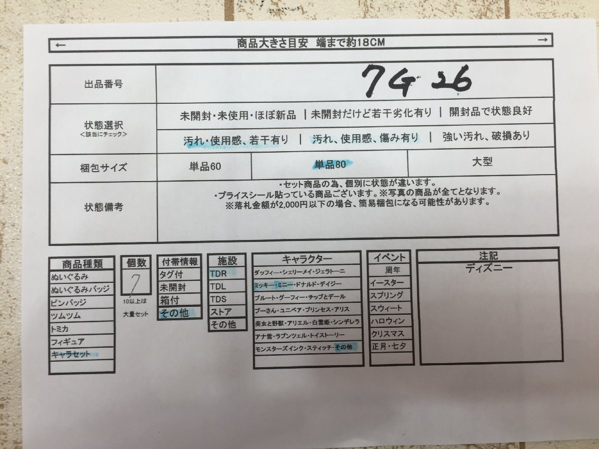 ◇ディズニー TDR カチューシャ イヤーマフ 7点 ミニーマウス 7G26 【80】_画像7