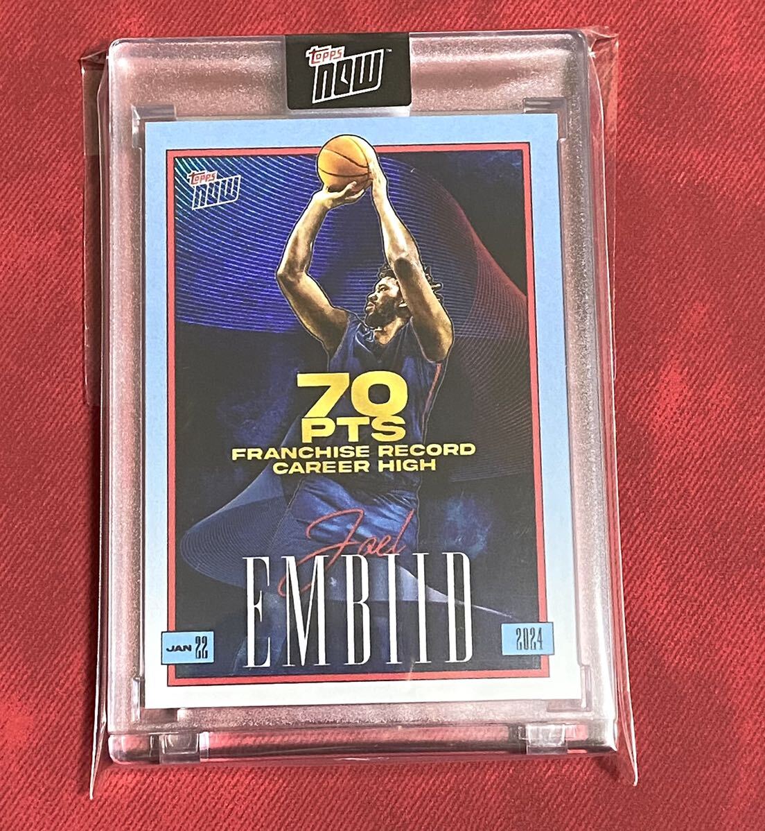 topps now JE-1 JOEL EMBIID ジョエル・エンビード Basketball NBAカード バスケットボール_画像1