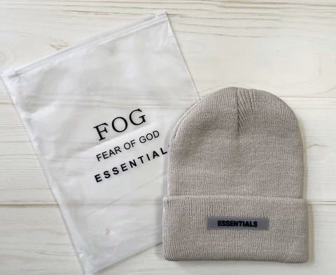 essentials エッセンシャルズ fear of god フィアオブゴッド ニット ビーニー ユニセックス メンズ レディース ニット帽 ベージュ