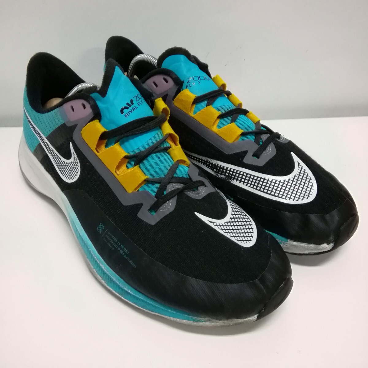 NIKE ナイキ スニーカー ランニングシューズ 靴 27.5cm DV1032-010 AIR ZOOM RIVAL FLY 3 エアズーム ライバル フライ_画像2