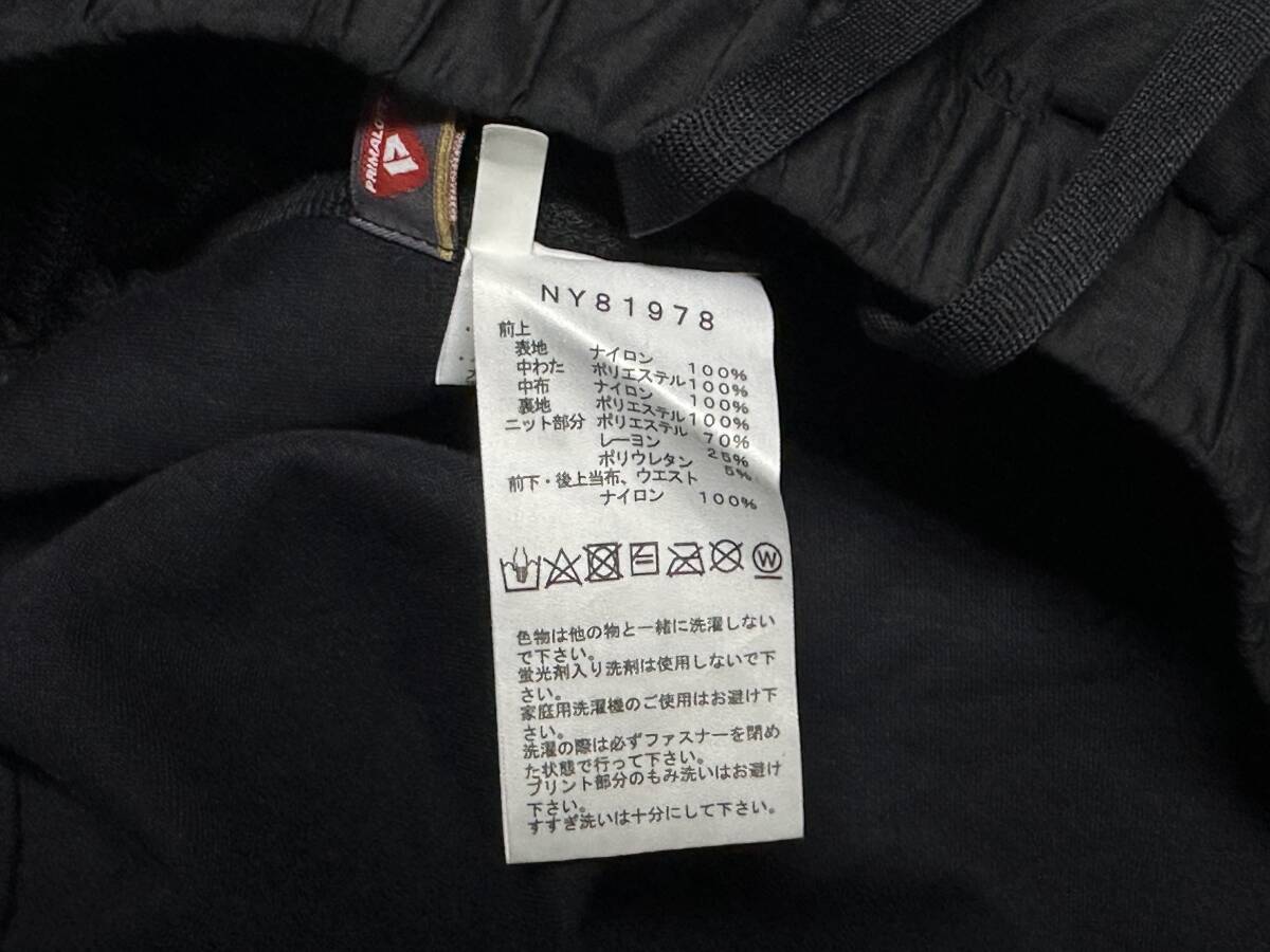 THE NORTH FACE Hybrid Tech Air Insulated Pant Lサイズ ノースフェイス ハイブリッド テック エア パンツ 黒 ブラック NY81978 _画像9