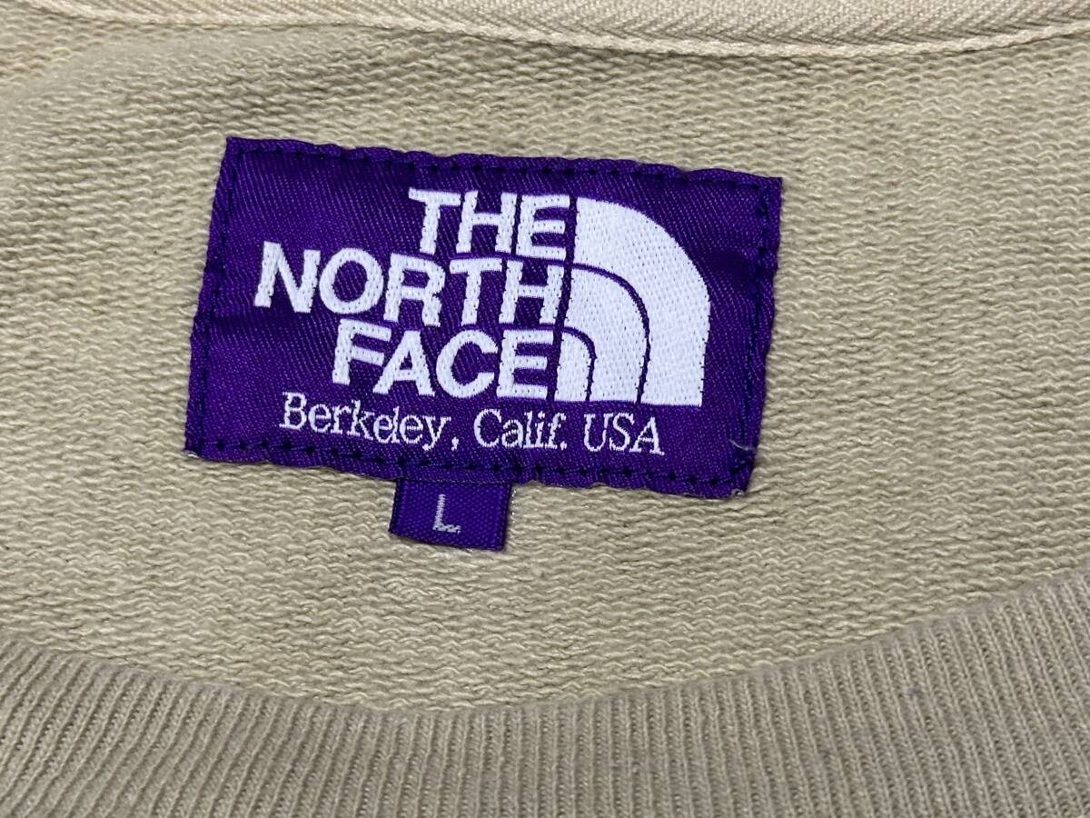 THE NORTH FACE PURPLE LABEL 10oz MOUNTAIN CREW NECK SWEAT Lサイズ ノースフェイス パープルレーベル スウェット ベージュ系 nanamicaの画像8