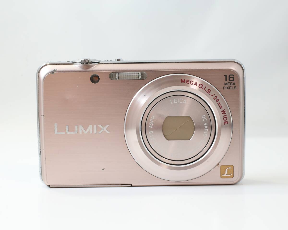 【動作品/外観並品】パナソニック Panasonic LUMIX DMC-FH8 ピンクゴールド 純正バッテリーセット コンパクトデジタルカメラ (同梱OK)S641_画像2