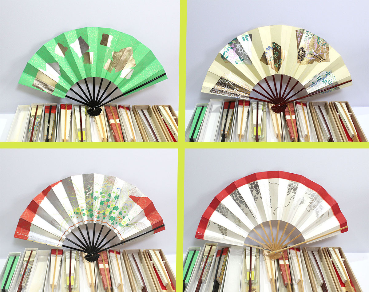 fan together 10ps.@ kimono small articles decoration fan / Mai fan / capital ../ selection .. etc. other used present condition goods y1152