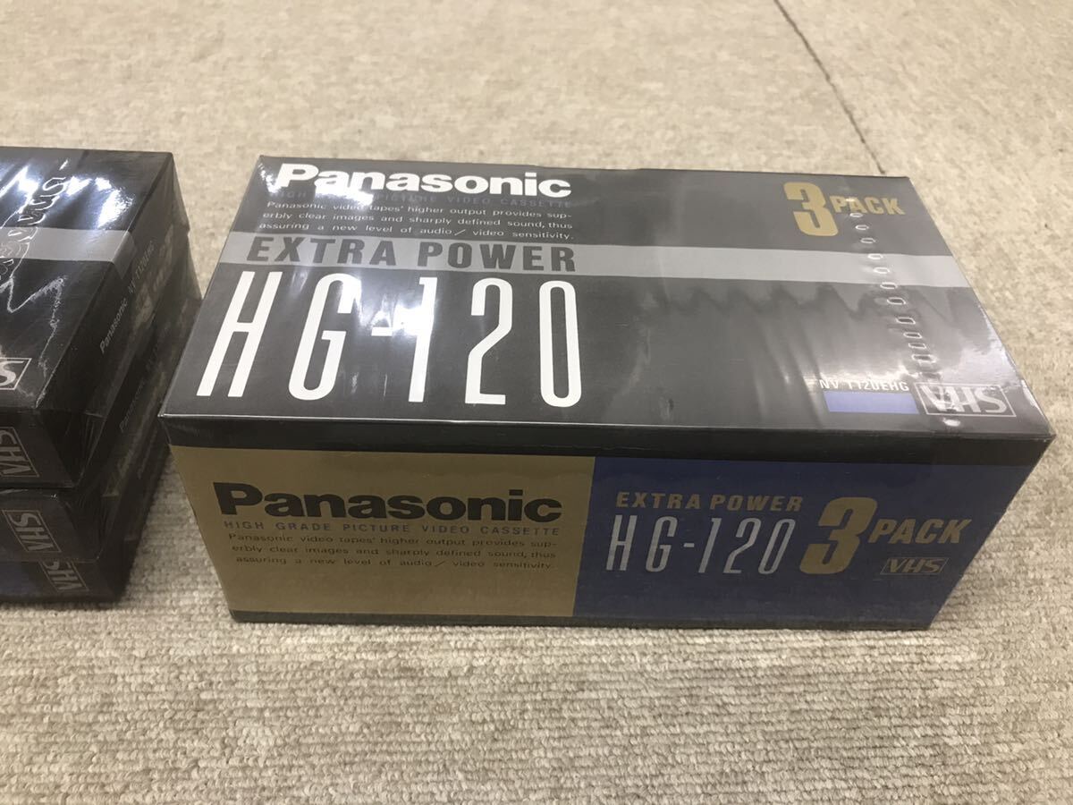 Y 家電7★未開封品★Panasonic/パナソニック HG-120 SONY/ソニー ＶＨＳ/ビデオ カセットテープ 8本セット 詳細不明 ジャンク 現状_画像4