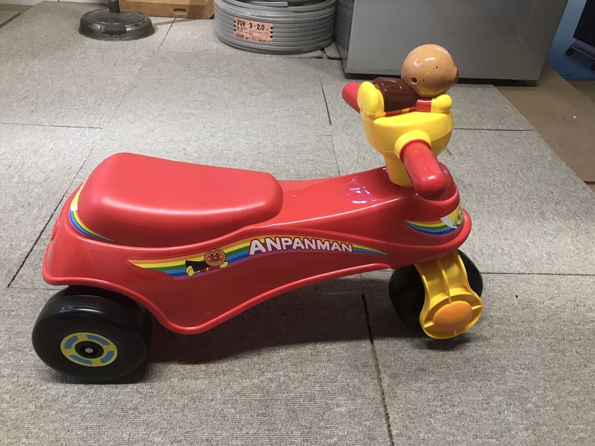 Y CD on * cheap start * pick up welcome / Gunma Anpanman .... rider pair .. interior toy for riding vehicle toy bike Junk present condition 