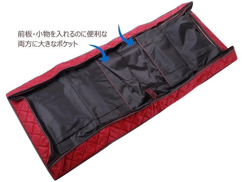 ◆着物の持ち運びに◆便利 日本製 蘭 エンジ 箱入り 着物バッグ キルティング バック きものパック 収納ケース kb-10_画像4