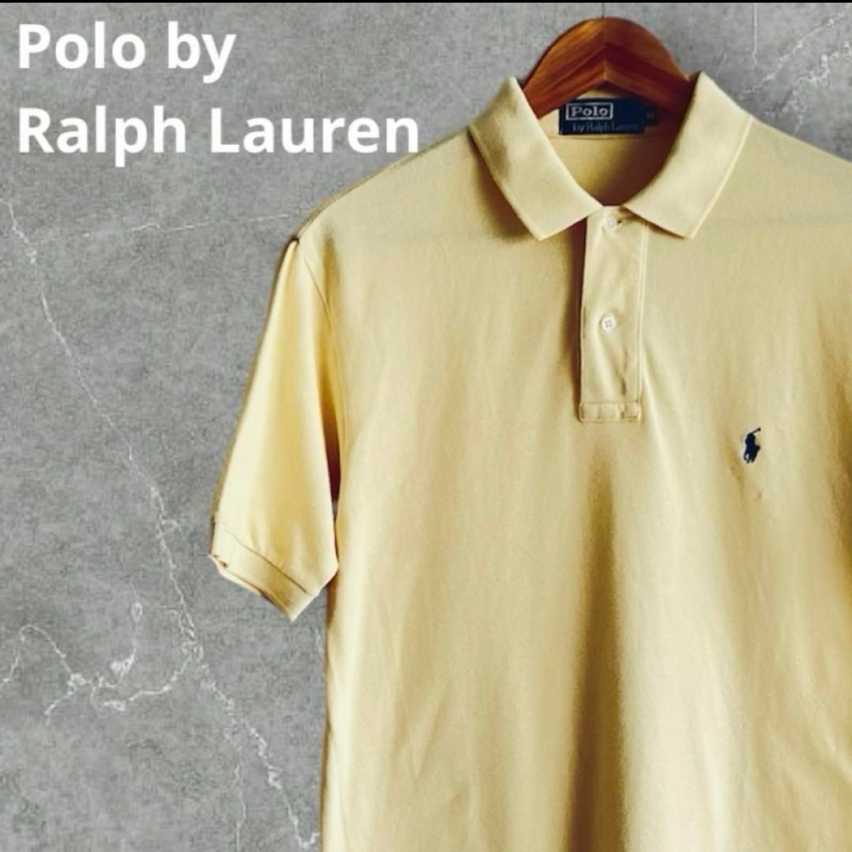 ポロ ラルフローレン ポロシャツ Polo 半袖 クリームイエロー Mサイズ