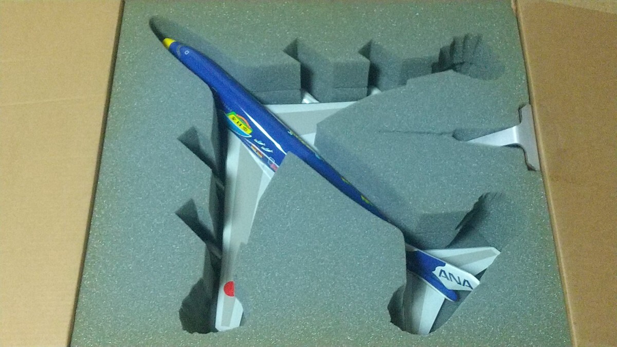 ANA 全日本 ボーイング 747-400D マリンジャンボ 1/100 デスクトップ パックミンの画像8