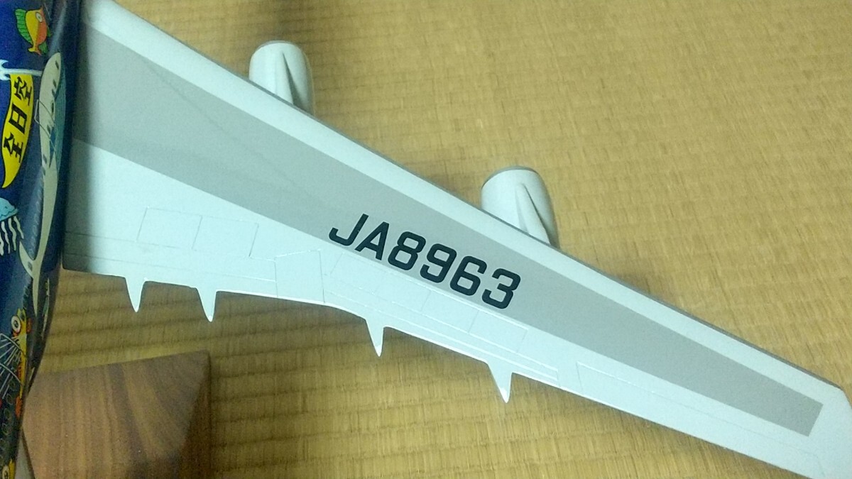 ANA 全日本 ボーイング 747-400D マリンジャンボ 1/100 デスクトップ パックミンの画像6