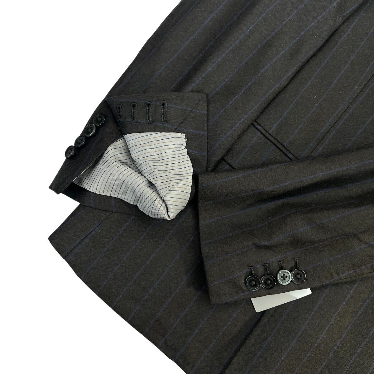  новый товар THE SUIT COMPANY×marzotto The костюм Company maru zoto двойной Puresuto костюм размер AB6/L-XL соответствует чёрный . близкий серый с биркой A2280