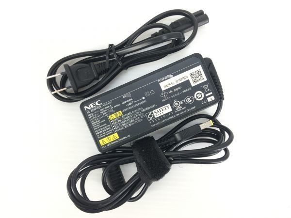 【50個セット】NEC 20V 2.25A 45W ADP003 ADP-45TD E A13-045N1A PC-VP-BP98 四角コネクター 中古純正 ノートPC用AC 動作保証【送料無料】の画像2