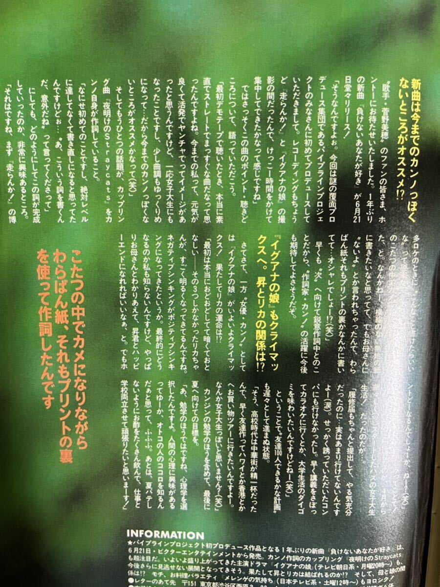 菅野美穂 この春から女子大生しているカンノ イグアナの娘 菅野美穂 この春から女子大生しているカンノ イグアナの娘